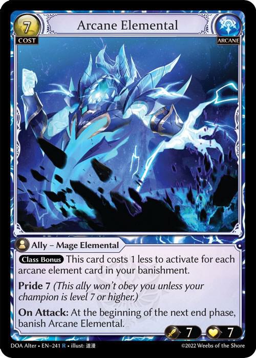 Arcane Elemental 241 (Dawn of Ashes Alter Edition) 