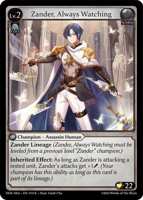 Zander, Always Watching 014 (Dawn of Ashes Alter Edition) 