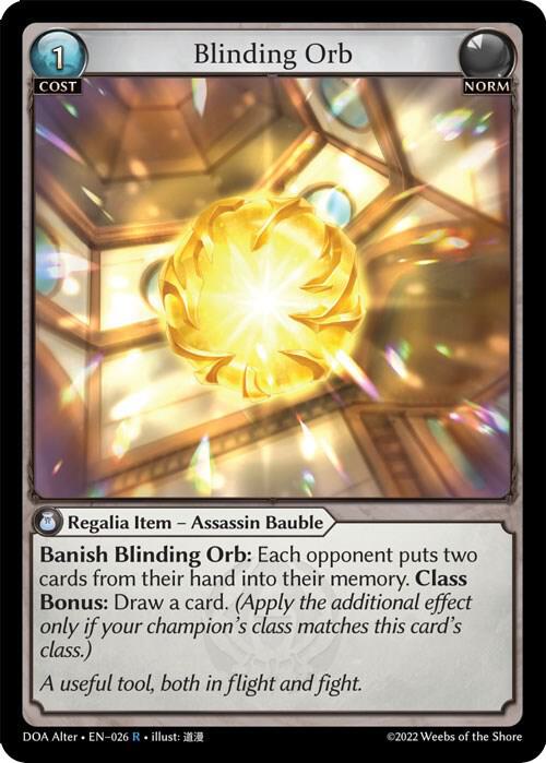 Blinding Orb 026 (Dawn of Ashes Alter Edition) 