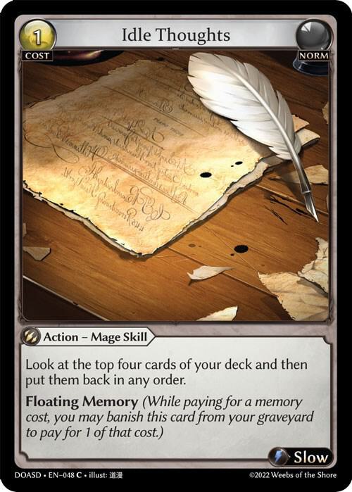Idle Thoughts 048 (Dawn of Ashes Starter Decks) 