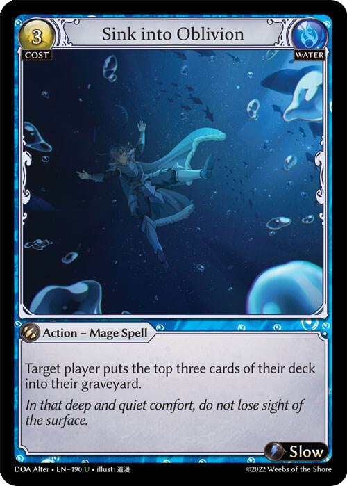 Sink into Oblivion 190 (Dawn of Ashes Alter Edition) 