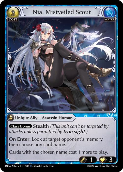 Nia Mistveiled Scout 183 (Dawn of Ashes Alter Edition) 