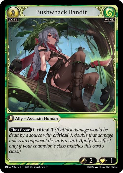 Bushwhack Bandit 203 (Dawn of Ashes Alter Edition) 
