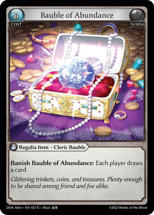 Bauble of Abundance 021 (Dawn of Ashes Alter Edition) 