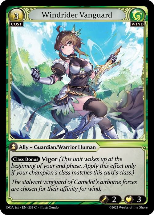 Windrider Vanguard 233 (Dawn of Ashes 1st Edition) 