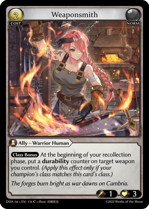 Weaponsmith 116 (Dawn of Ashes 1st Edition) 
