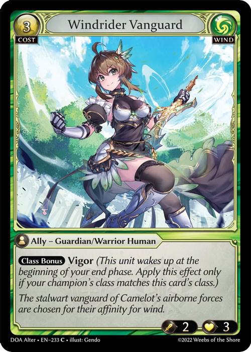 Windrider Vanguard 233 (Dawn of Ashes Alter Edition) 