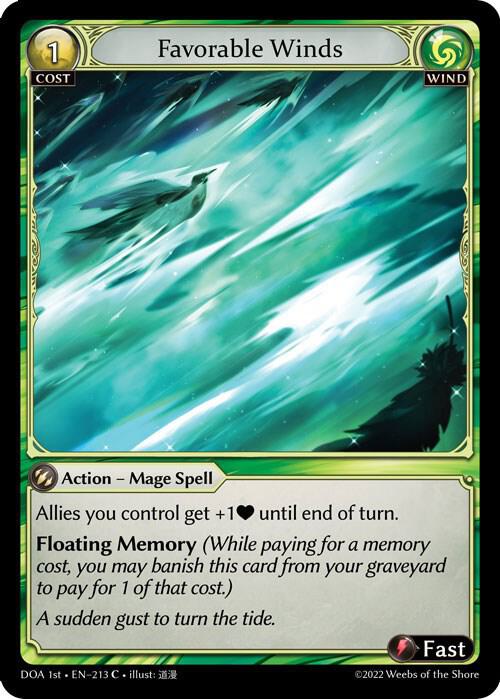 Favorable Winds 213 (Dawn of Ashes 1st Edition) 