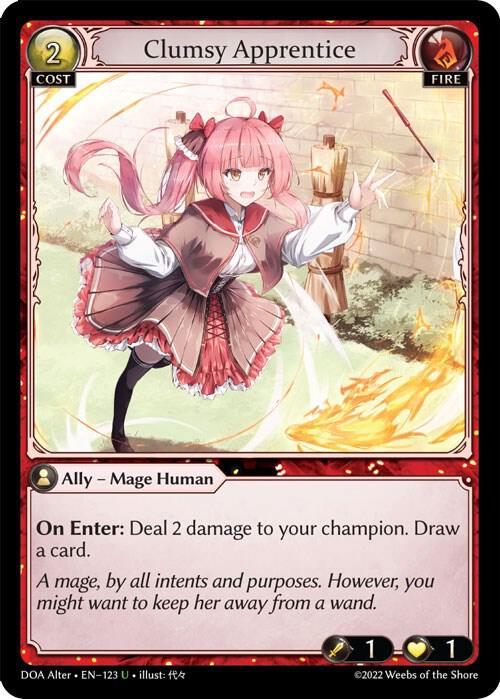 Clumsy Apprentice 123 (Dawn of Ashes Alter Edition) 