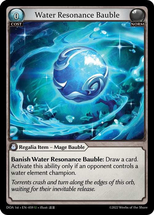 Water Resonance Bauble 059 (Dawn of Ashes 1st Edition) 