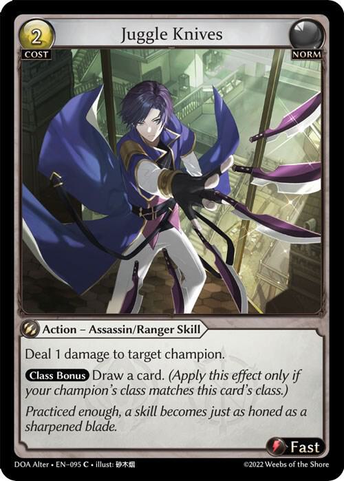 Juggle Knives 095 (Dawn of Ashes Alter Edition) 