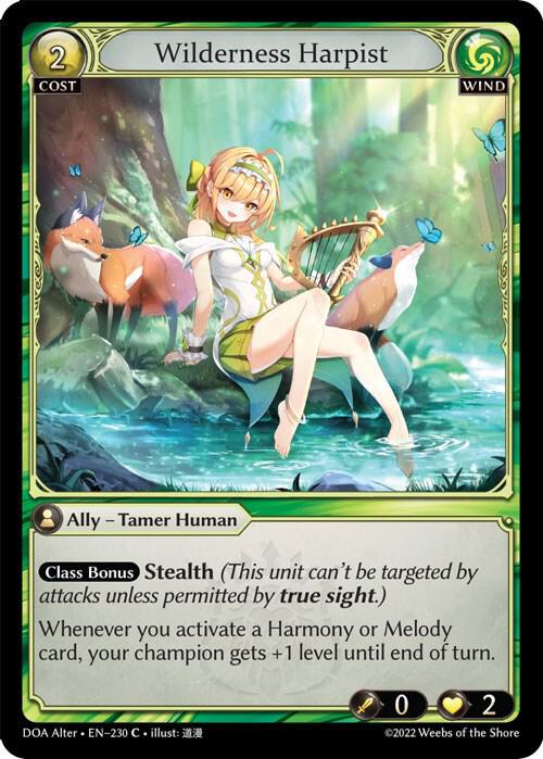 Wilderness Harpist 230 (Dawn of Ashes Alter Edition) 