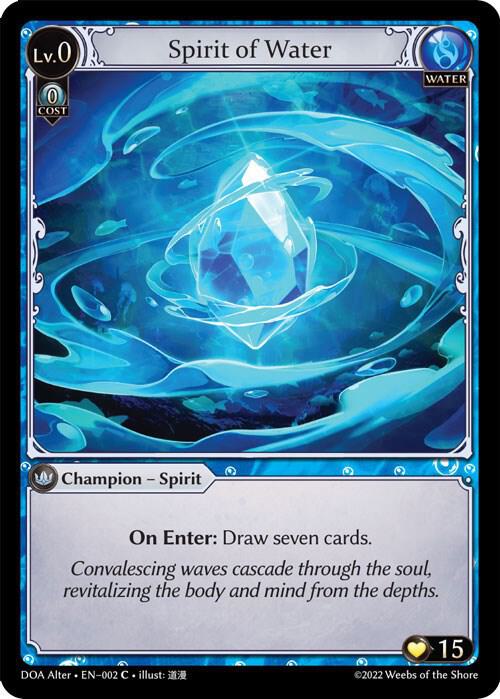 Spirit of Water 002 (Dawn of Ashes Alter Edition) 
