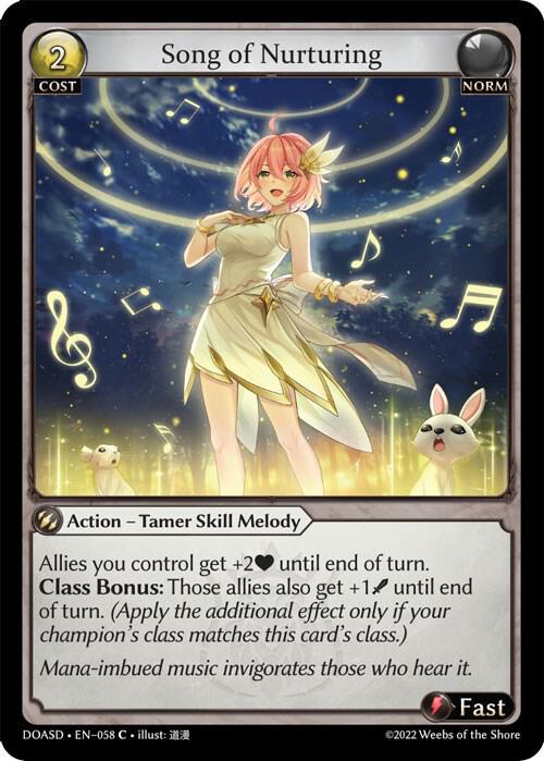 Song of Nurturing 058 (Dawn of Ashes Starter Decks) 
