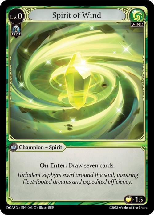Spirit of Wind 003 (Dawn of Ashes Starter Decks) 