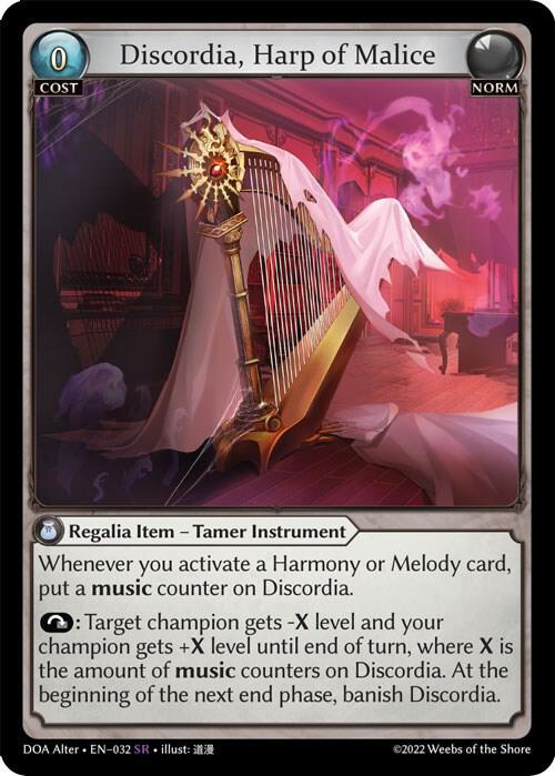 Discordia Harp of Malice 032 (Dawn of Ashes Alter Edition) 