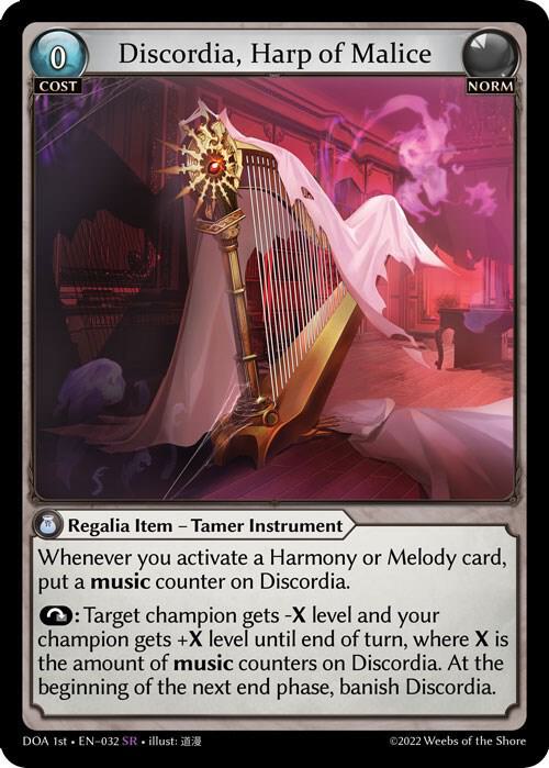Discordia Harp of Malice 032 (Dawn of Ashes 1st Edition) 