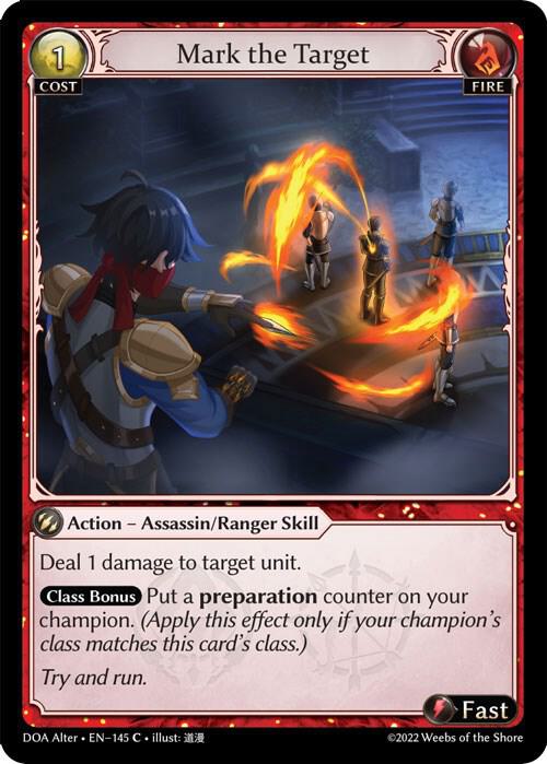 Mark the Target 145 (Dawn of Ashes Alter Edition) 