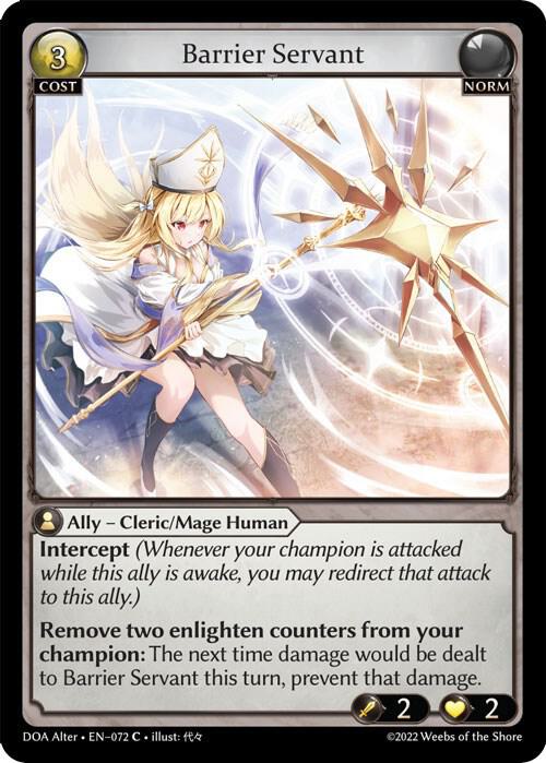 Barrier Servant 072 (Dawn of Ashes Alter Edition) 