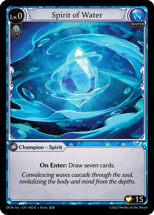 Spirit of Water 002 (Dawn of Ashes 1st Edition) 