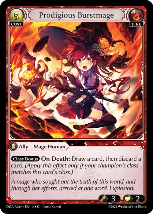Prodigious Burstmage 148 (Dawn of Ashes Alter Edition) 
