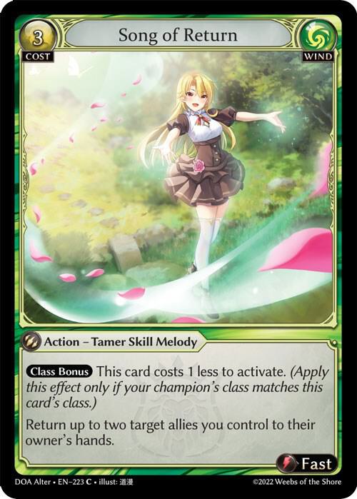 Song of Return 223 (Dawn of Ashes Alter Edition) 