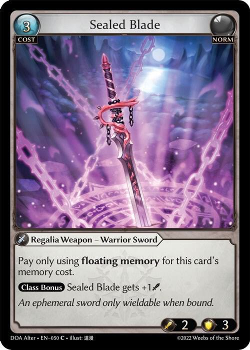 Sealed Blade 050 (Dawn of Ashes Alter Edition) 