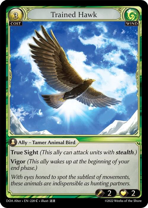 Trained Hawk 228 (Dawn of Ashes Alter Edition) 