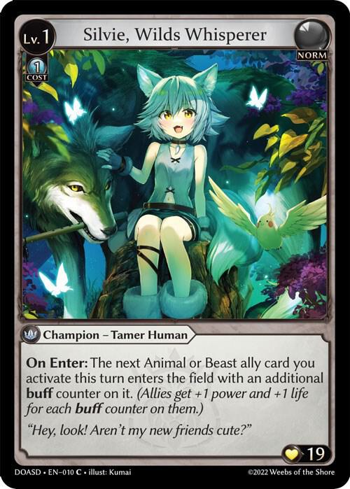 Silvie, Wilds Whisperer 010 (Dawn of Ashes Starter Decks) 