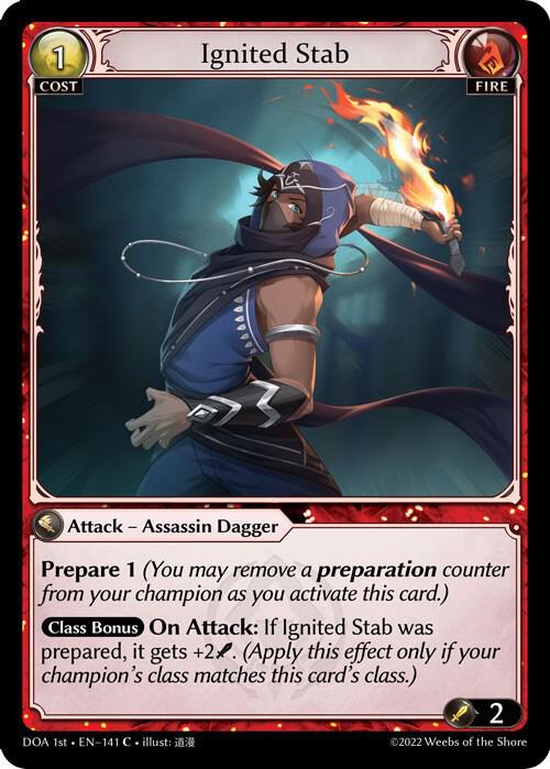 Ignited Stab 141 (Dawn of Ashes 1st Edition) 