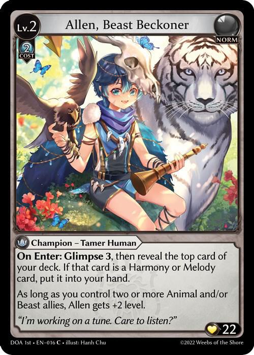 Allen, Beast Beckoner 016 (Dawn of Ashes 1st Edition) 