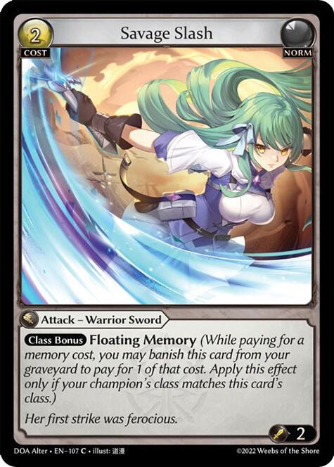 Savage Slash 107 (Dawn of Ashes Alter Edition) 