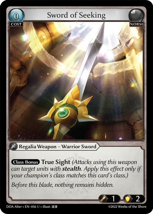 Sword of Seeking 056 (Dawn of Ashes Alter Edition) 