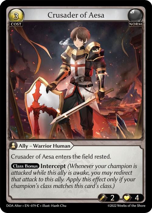 Crusader of Aesa 079 (Dawn of Ashes Alter Edition) 