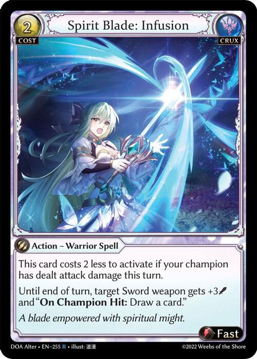 Spirit Blade: Infusion 255 (Dawn of Ashes Alter Edition) 