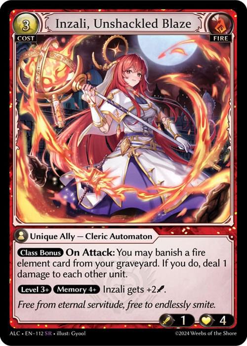 Inzali Unshackled Blaze 112 (Alchemical Revolution) 