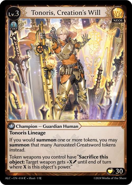 Tonoris, Creation's Will 014 (Alchemical Revolution) 