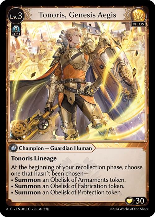 Tonoris, Genesis Aegis 015 (Alchemical Revolution) 