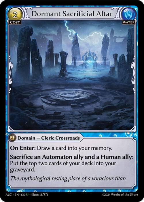 Dormant Sacrificial Altar 130 (Alchemical Revolution) 