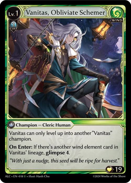 Vanitas, Obliviate Schemer 018 (Alchemical Revolution) 