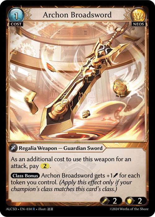Archon Broadsword 034 (Alchemical Revolution Starter Decks) 