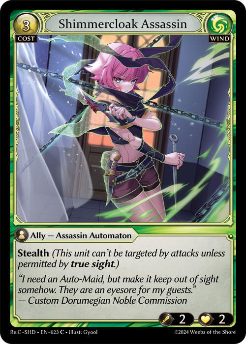 Shimmercloak Assassin 023 (Tristan Re:Collection, Shadowdancer) 