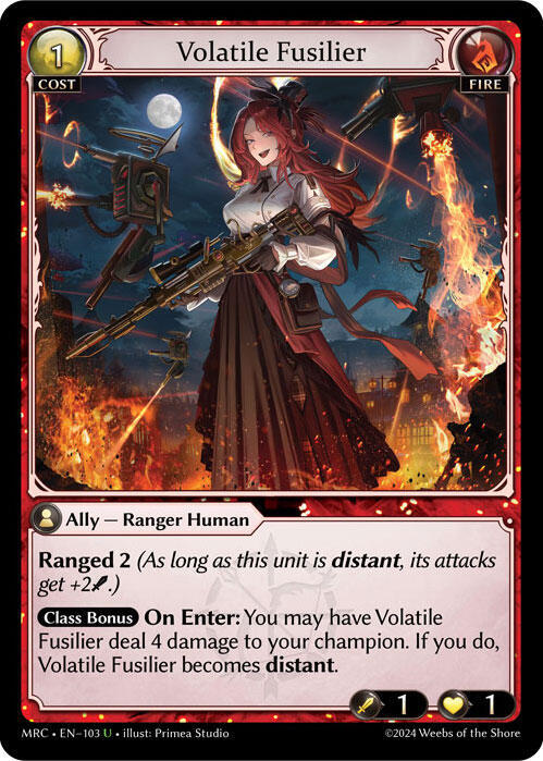 Volatile Fusilier 103 (Mercurial Heart) 