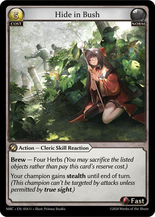 Hide in Bush 054 (Mercurial Heart) 
