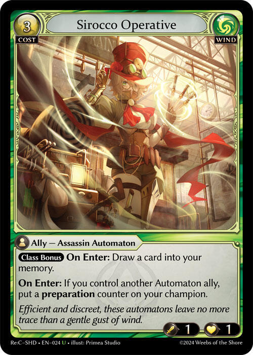 Sirocco Operative 024 (Tristan Re:Collection, Shadowdancer) 