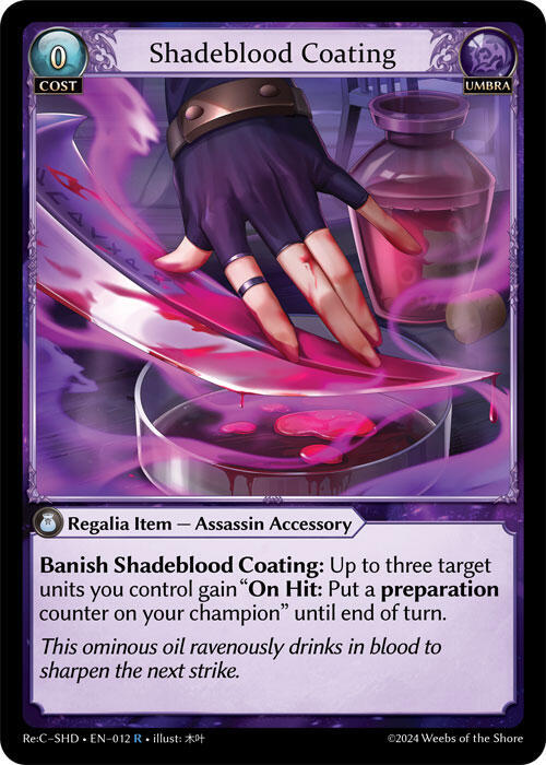 Shadeblood Coating 012 (Tristan Re:Collection, Shadowdancer) 