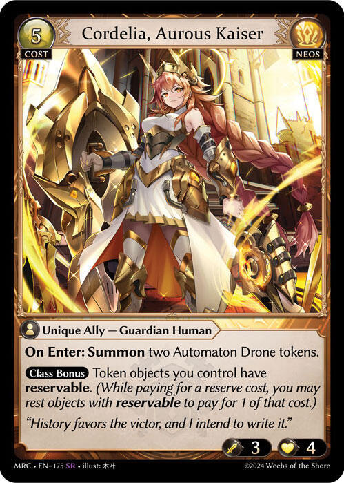 Cordelia Aurous Kaiser 175 (Mercurial Heart) 
