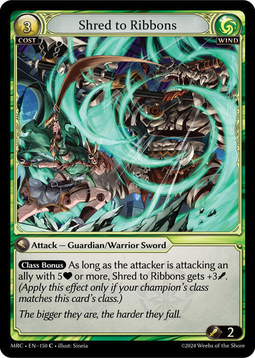 Shred to Ribbons 150 (Mercurial Heart) 