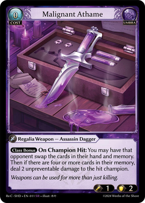 Malignant Athame 011 (Tristan Re:Collection, Shadowdancer) 