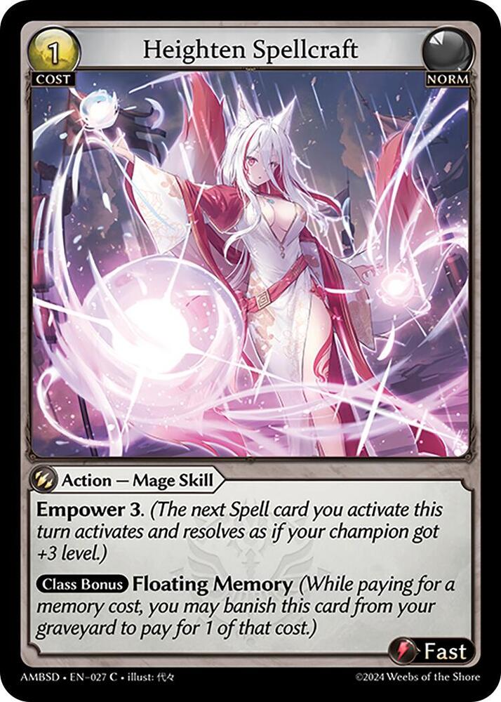 Heighten Spellcraft 027 (Mortal Ambition Starter Decks) 
